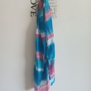 Juncture Blue and Pink Scarf